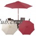 10 Feet Umbrella Replacement Canopy Outdoor Top Cover Sun Shade Sail Canopy,Beige   